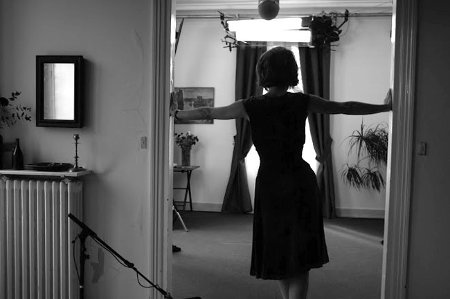 Nathalie Baye sur le tournage du film Mon fils  moi ralis par Martial Fougeron en 2007