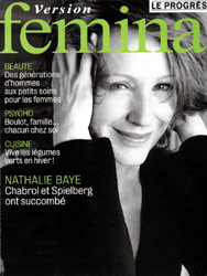 Nathalie Baye en couverture du magazine Fmina en 2003