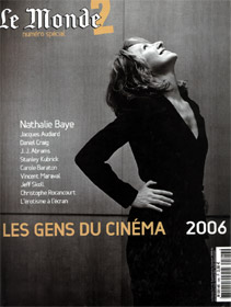 Nathalie Baye en couverture du magazine Le Monde 2 en mai 2006